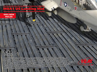 ICM Modelbouwpakket Militaire voertuigen - 48410 M8A1 US Landing Mat - 153x245mm Plastic - 1:48 - Modelbouw