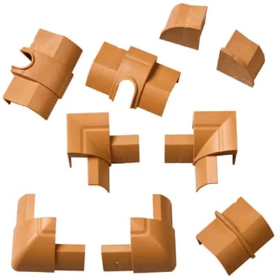 D-line Verbindingen Set Clip-over Voor Kabelgoot 22x22mm Eiken Optiek