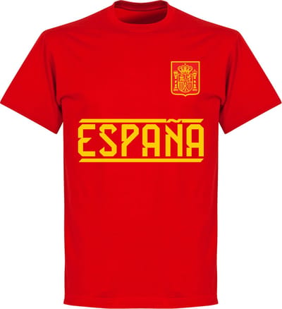 Spanje Team T-Shirt - Rood - XS