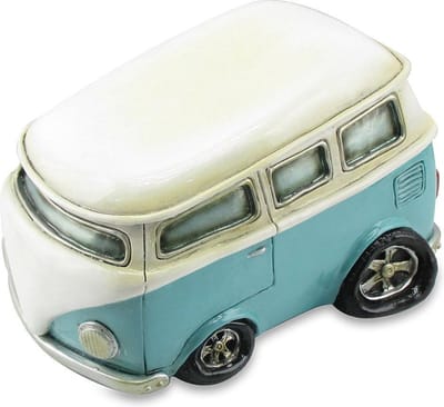 Spaarpot volkswagen t1 licht blauw vw herbruikbaar