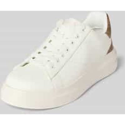 Lace-Up Sneakers with Rubber Sole Wo - White