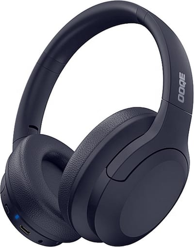 OOQE PRO HX9 - Koptelefoon | Koptelefoon Bluetooth | Koptelefoon Draadloos | Koptelefoon met Microfoon | Passive Noise Cancelling | ClearTone: Zuiver | Nieuwste Bluetooth 5.3 | Opvouwbaar | Ergonomisch | Energiezuinig: Lange Batterijduur | Blauw