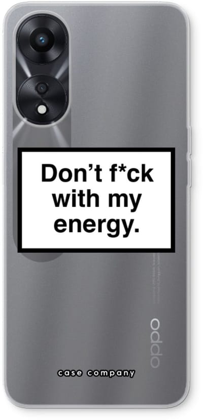 Case Company® - Hoesje geschikt voor Oppo A78 5G hoesje - My energy - Soft Cover Telefoonhoesje - Bescherming aan alle Kanten en Schermrand