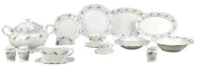 Bricard – serviesset – Dinard – porselein – 84-delig – wit – set