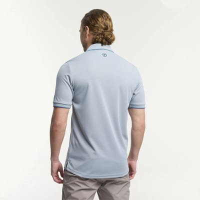 TENSON - txlite q-dry polo men - Polo korte mouw heren - Grijs, blauw
