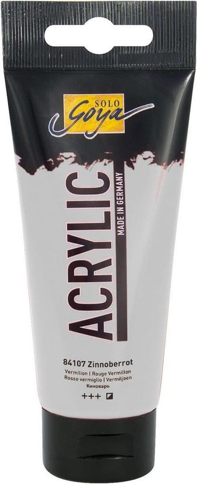 Solo Goya Zilveren Acrylverf -  100ml tube - Hoge kwaliteit A-merk