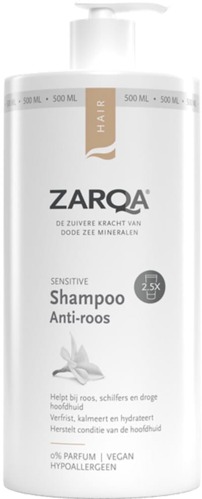 Zarqa Sensitive Shampoo Anti-Roos - 6 x 500 ml - Voordeelverpakking