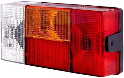 Achterlicht Eenheid - Achterlamp Gloeilamp - Voertuig Verlichting - Waterdicht Ontwerp - 12.7 x 9.5 x 25 cm - Rood Geel