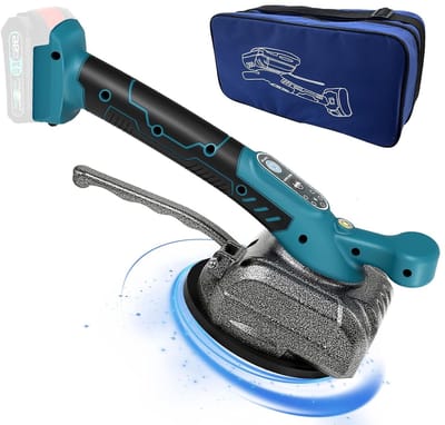 Vibratiemachine voor Tegels met 4.7 Inch Zuignap, 5 Snelheden, 60 kg Capaciteit, Geschikt voor Tegels tot 39 x 39 Inch, Efficiënt Tegelwerk en Professionele Afwerking