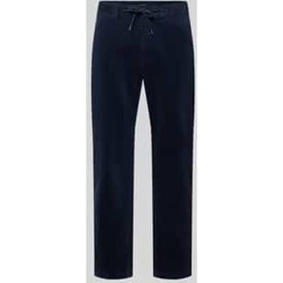 Tapered fit corduroy broek met structuurmotief
