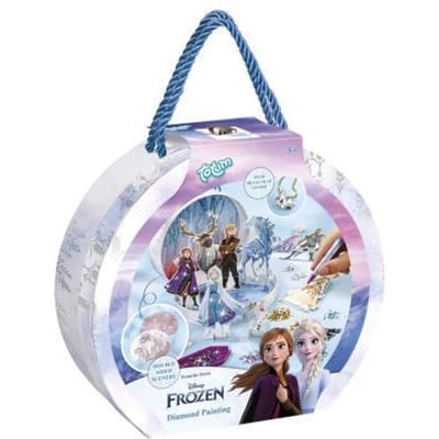 Disney Frozen Totum knutselkoffertje Anna en Elsa glitterfiguren maken - diamond painting knutselen speelgoed meisjes cadeau tip winter wonderland