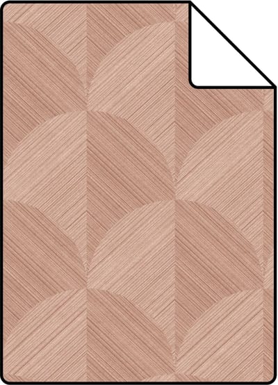 Proefstaal Origin Wallcoverings behang 3D-motief terracotta roze - 26.5 x 21 cm - 347989-S