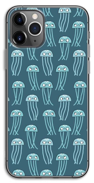 Case Company® - Hoesje geschikt voor iPhone 11 Pro hoesje - Kwallie - Soft Cover Telefoonhoesje - Bescherming aan alle Kanten en Schermrand