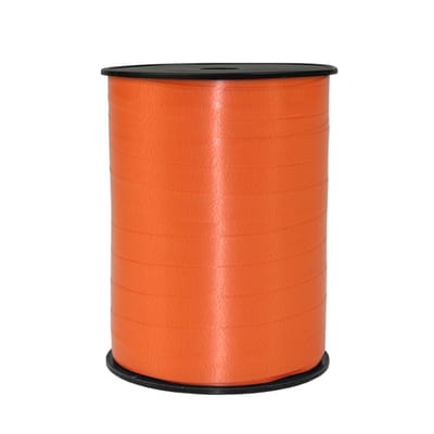 Krullint oranje 10mm x 250meter /Cadeaulint / Sierlint / Verpakkingslint/decoratie/ kado