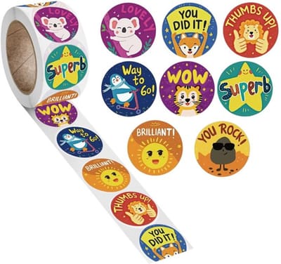 Dailygoods- Motivatiestickers 500 stuks - Zelfklevende