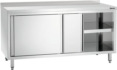Bartscher Werkkast B1600 - RVS - Schuifdeuren - Achter Rand - 1600x700x850mm