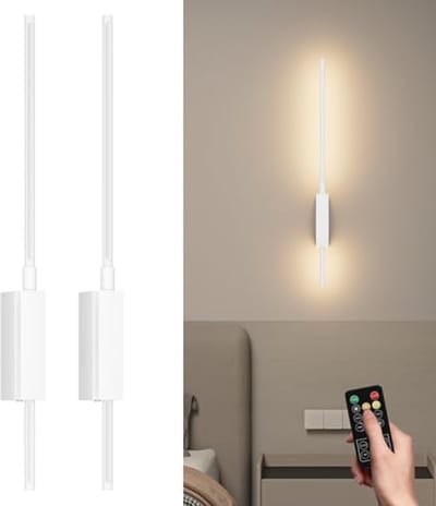 Draadloze Dimbare Wandlampen Set van 2 - 6000mAh, 70cm, Magnetisch en Flexibel - Touch en Afstandsbediening
