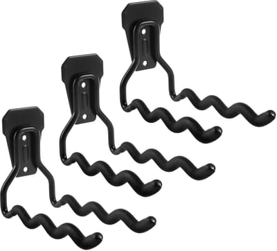 Maclean - Set van 3 Muurbeugel stalen gereedschapshaak - Ophanghaken voor gereedschap - staal - max. belasting 30kg, MC-486