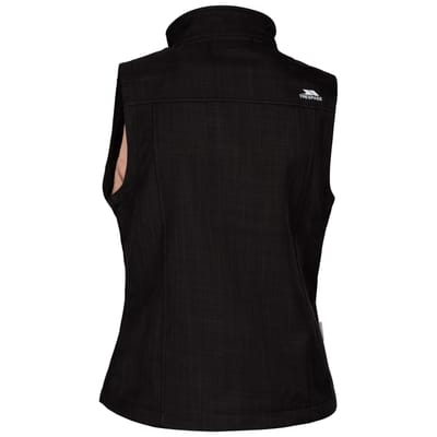 Trespass Dames/Dames Mereb TP50 Softshell Lichtgewicht Gilet (Zwarte mergel)