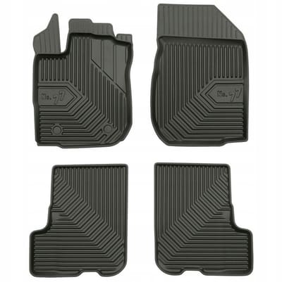 Frogum - No.77 - Automatten 3D - Geschikt voor DACIA Sandero II / Stepway (2012-2020) - 4-delig - TPE Rubber - Zwart