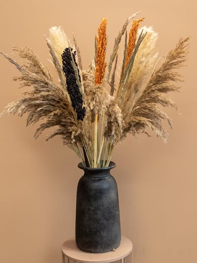 Droogboeket Emma – Pampas Pluimen – Landelijk Droogbloemen Boeket 80 cm