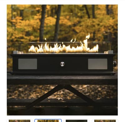 Ukiah II Loom - Draagbare Tafelhaard - Gas tuinhaard - buitenhaard - Bluetooth - Vlam op muziek