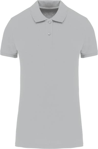 Kariban Piqué-damespolo Bio180 K2026 - Snow Grey - XS