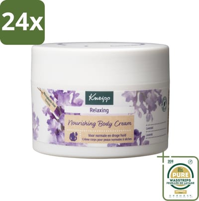 Kneipp - Body crème - Relaxing - Lavendel - Rustgevende geur - 200 ml - Voordeelverpakking - 24 stuks - Lavendel - Verzorging