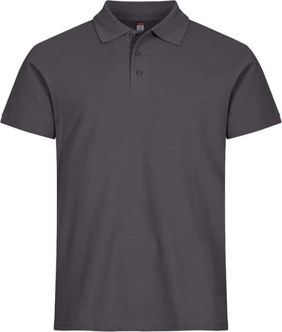 Clique Basic Polo 028230 - metaalgrijs - S