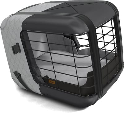 Robuuste Aluminium Hondenkooi en Transportbox voor Veilig Reizen