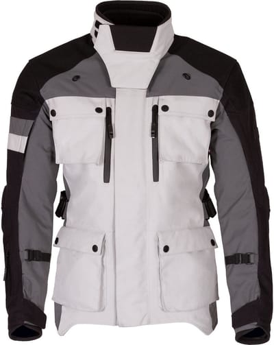 Merlin Solitude D3O Zwart Wit Grijs Textiele Motorjas - Jas