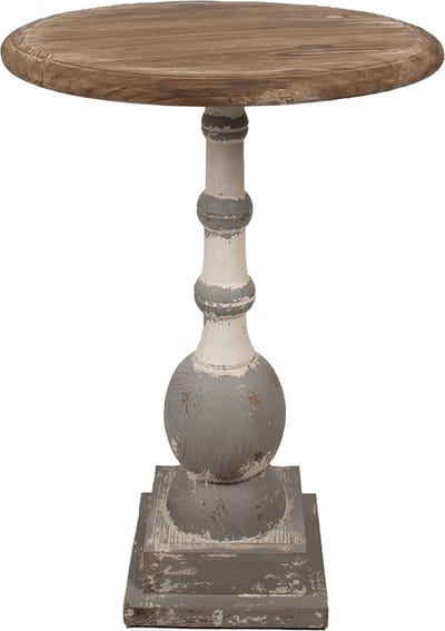 Clayre & Eef Bijzettafel Ø 51x71 cm Bruin Hout