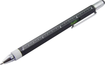 Mobigear Multifunctionele Capacitieve Stylus Pen Multitool - Zwart