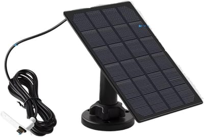 Beveiligingscamera op zonne-energie Smart Home Wifi IP-camera 3MP Home Security Draadloze oplaadbare batterijcamera met zonnepaneel PIR-beweging gedetecteerd(Only Solar Panel)