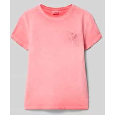 T-shirt met losse pasvorm met applicatie en koude pigmentverf meisjes s.Oliver