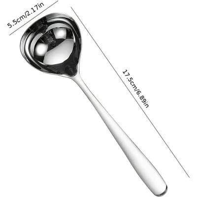 1 stuks 304 Roestvrijstalen Lepel Soeplepel Rijstlepel Lange Steel Bestekset Keukengerei black