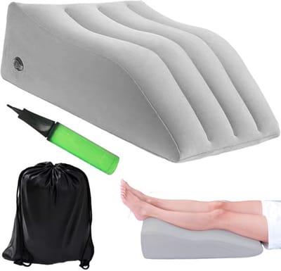 Venk Kussen, Beenkussen, Opblaasbaar kussen, Wigkussen, Bed, Beenkussen, Comfortabel beenkussen voor het slapen, Aderkussen voor benen, Draagbaar beenkussen, Hoog verstelbaar kussen, Ondersteuning