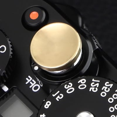 Prachtige Koperen Concaaf Ontspanknop voor Fujifilm, Nikon, Leica en Sony Camera's - Diameter 1.2cm, Perfect voor Fotografie Enthousiastelingen