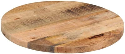 Rond Tafelblad Massief Mangohout 40 cm - Ideaal als Vervanging of Nieuw Salontafelblad