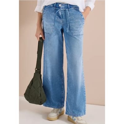 Broek met wijde pijpen en Loose Fit