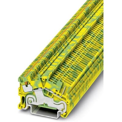 Phoenix Contact 3214479 Aardklem 3-etages 3.5 mm Snelaansluiting Groen, Geel 50 stuk(s)