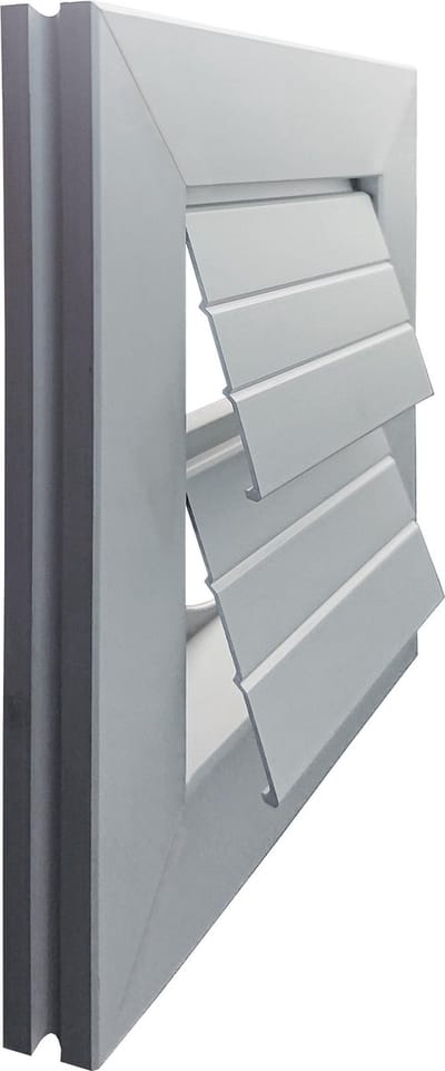 IVC Air overdrukrooster | geanodiseerd aluminium | aansluiting Ø 100 mm | luchtdoorlaat 59 cm²