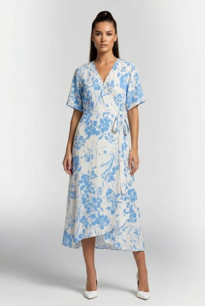 & Other Stories Lilly Dress White Size: 32 | Midi Dresses Outlet | Dames | Blauw