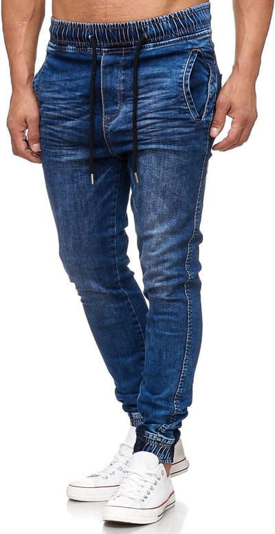 Comfortabele Regular Fit Jogger Jeans voor Heren met Stretch
