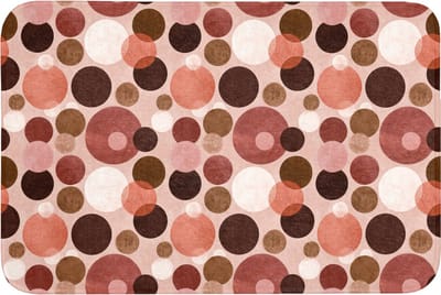 Badmat 90x60 cm - Antislip - Cirkels - Modern - Kleurrijk - Badmatten voor badkamer - Badkamermat - Douchemat - Badkamer mat
