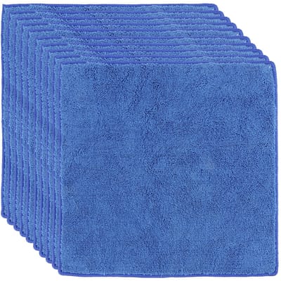 10 stuks 30x30cm Blauwe Vierkante Handdoek Absorberende Handdoek voor Thuis Badkamer Sport