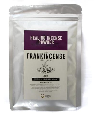 Ancient Wisdom - Wierook - Geneeskrachtig wierookpoeder 100 gram - handgerold - geur - kamfer - goudsbloem - sandelhout - rozenhout
