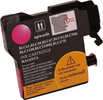 ABC huismerk inkt cartridge geschikt voor Brother LC-980M LC-1100M LC-980 LC-1100 magenta voor DCP-145C DCP-160 DCP-163C DCP-165C DCP-167C DCP-185C DCP-190 DCP-195C DCP-197C DCP-365CN DCP-370 DCP-373CW