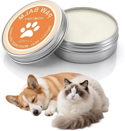 Pootverzorging voor honden en katten, hydraterende balsem tegen droge poten en neus, beschermende crème voor gezonde huid