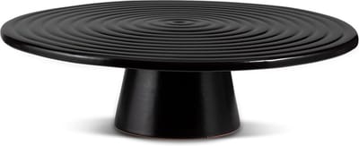 Dutchdeluxes - Keramiek - Taartplateau - Groot - 32 cm diameter - Zwart